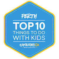 Perth Top 10 Things to do with Kids Badge
